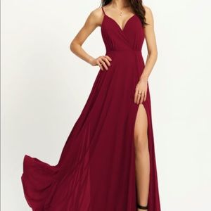 Long burgundy dress by jjs house